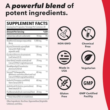 LifeSeasons - B/P Stabili-T - Blood Pressure Support - Vitamin Supplement for Healthy Heart & Blood Circulation - Ashwagandha, Arjuna, Gotu Kola & Hawthorn Berry - 240 Capsules