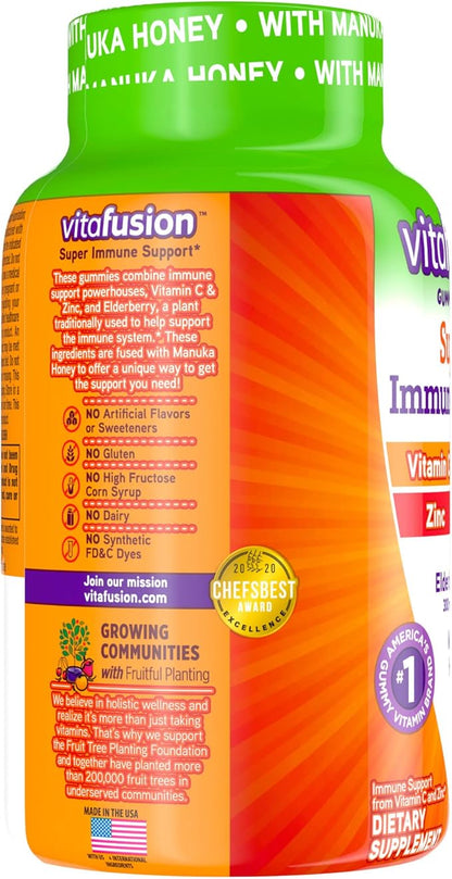 Vitafusion Super Immune Support Gummy Vitamins, 45ct