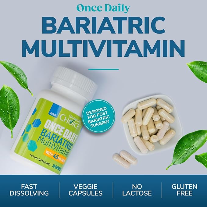 Bariatric Choice Once Daily Bariatric Multivitamin Capsule with 45 mg of Iron (90ct)