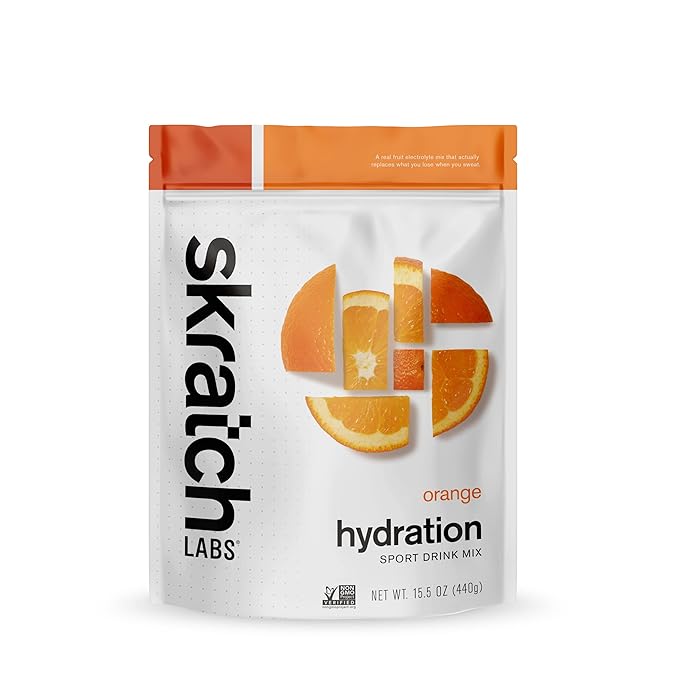Skratch Labs Hydration Powder | Sport Drink Mix | Electrolytes Powder for Exercise, Endurance, and Performance | Orange | 20 Servings | Non-GMO, Vegan, Kosher