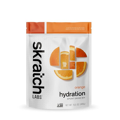 Skratch Labs Hydration Powder | Sport Drink Mix | Electrolytes Powder for Exercise, Endurance, and Performance | Orange | 20 Servings | Non-GMO, Vegan, Kosher