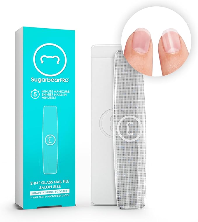 Sugarbear Hair Vitamin Gummy 6 Month Supply Extra Strength Biotin 6000mcg + Glass Nail File -Growth for Men & Women, Vegan Vitamin B12, MSM, Inositol, Elderberry, Certified Kosher, Halal, Cruelty-Free