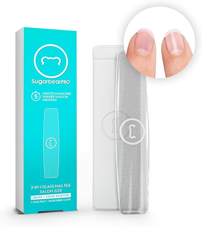 Sugarbear Hair Vitamin Gummy 6 Month Supply Extra Strength Biotin 6000mcg + Glass Nail File -Growth for Men & Women, Vegan Vitamin B12, MSM, Inositol, Elderberry, Certified Kosher, Halal, Cruelty-Free