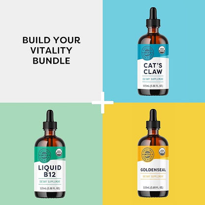 Vimergy Organic Liquid Zinc, 57 Servings – Alcohol Free Zinc Sulfate – Supports Immune Health & Metabolism – Antioxidant – Gluten-Free, Non-GMO, Kosher, Vegan & Paleo Friendly (115 ml)