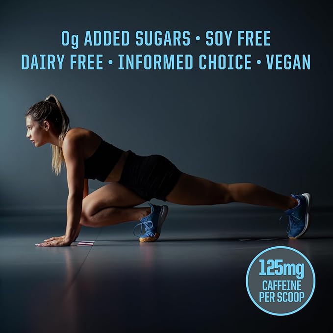 Pre Workout Powder Energy Drink | Vegan, Plant-Based, Pre-Workout Supplement | Pump, Hydrate, Focus, Endurance, & Strength Builder | Blue Raspberry Pineapple Flavored | 30 Servings | Active Preworkout