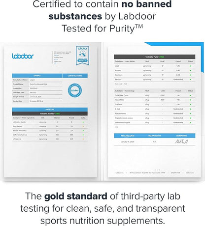 LEGION- All Natural Nitric Oxide Preworkout Drink to Boost Energy, Creatine Free, Naturally Sweetened, Beta Alanine, Citrulline, Alpha GPC (Blue Raspberry)