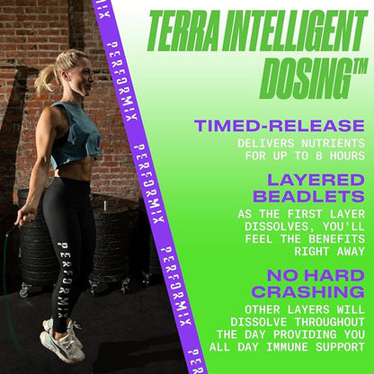 PERFORMIX - SST Multi+ Multivitamin - Natural Energy - Timed-Release - Immune System & Metabolic Support - Weight Goals - Caffeine, Biotin, Vitamin A, C, D, E, B6 & B12 - Women & Men - 60 Count