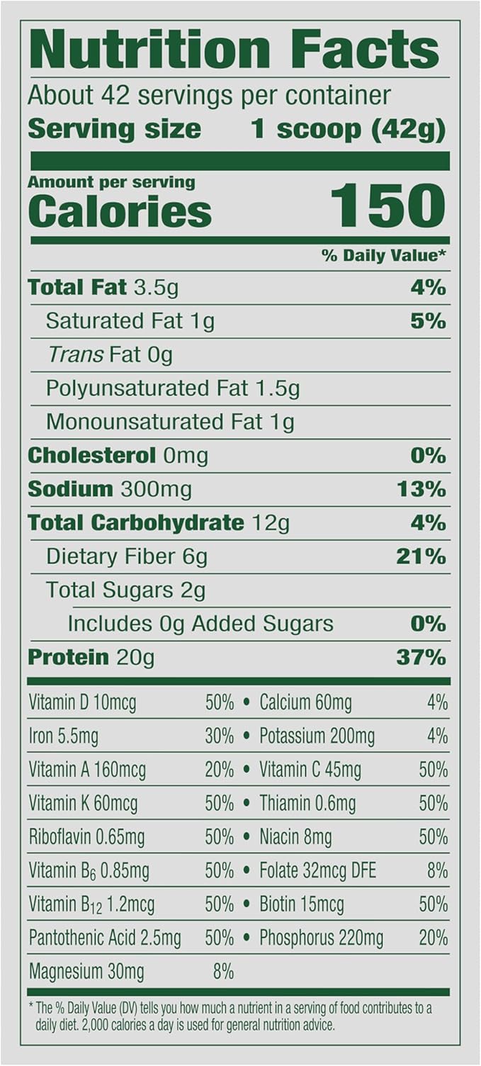 Vega Organic All-in-One Vegan Protein Powder, Chocolate - Superfood Ingredients, Vitamins for Immunity Support, Keto Friendly, Pea Protein for Women & Men, 61.8 Oz (Packaging May Vary)