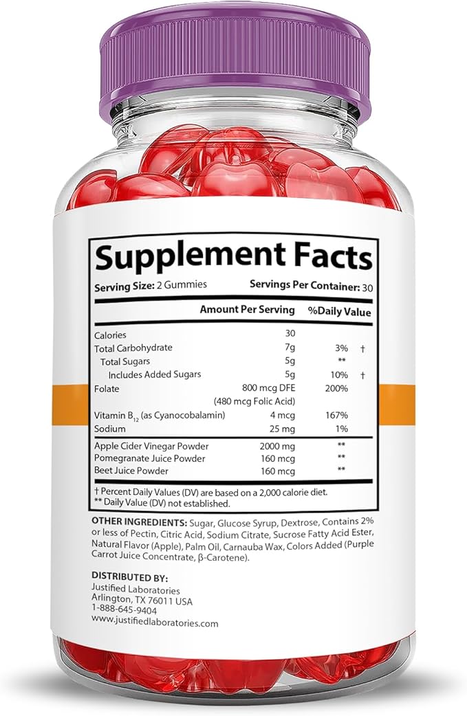 Rapid Ripped Keto ACV Gummies Extreme 2000MG Rapidripped Keto Gummies Apple Cider Vinegar Formulated with Pomegranate Beet Juice Powder B12 Vegan Non GMO 60 Gummys