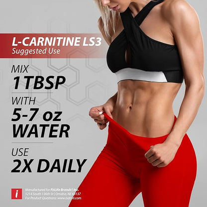 iSatori L-Carnitine LS3 1500, Liquid L-Carnitine with Acetyl L-Carnitine, L-Carnitine L-Tartrate, Stimulant Free Pre Workout, No Calories, Sugar, Gluten, Keto-Friendly, Blue Raspberry (32 Servings)