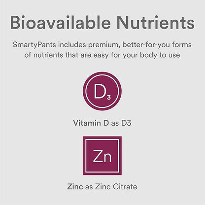 SmartyPants Kids Mineral Chews: Magnesium Citrate & Calcium Supplement with Vitamin D3, Vitamin C, Vitamin K2, Zinc & Selenium for Immune Support, 60 Count (30 Day Supply)