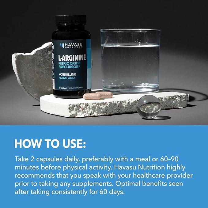 L-Arginine Capsules for Active Males - 120 Count, Non-GMO, 1200mg Blend of L Arginine and L Citrulline - Arginine Supplement for Enhanced Performance - L Arginine for Muscle Support