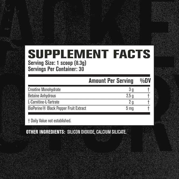 Jacked Factory Nutritional Supplement Growth Surge Creatine Post Workout Powder w/L-Carnitine, Daily Muscle Builder & Recovery with Betaine, L-Carnitine L-Tartrate, Unflavored, 10.68 Ounce