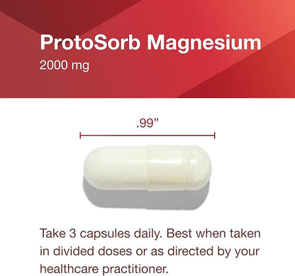 Protocol Magtein - 2,000mg Magnesium L-Threonate Magtein - Supports Brain Focus & Memory Health* - Kosher & Non-GMO - 90 Veg Capsules