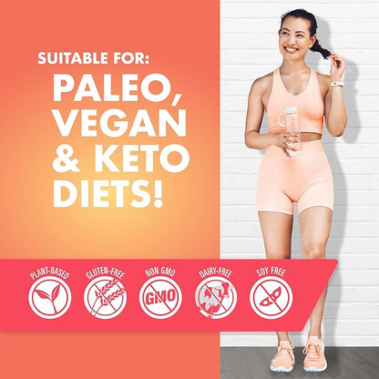 Energy Drink Mix, Natural Caffeine (200mg) for Sustained, Jitter Free Energy, On-The-Go Natural Energy Drink Powder, Sugar Free - 16 x 4g Energy Sticks (Peach Mango)