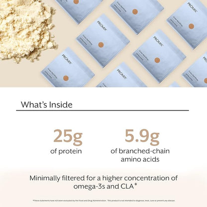 Promix Whey Protein Powder, Unflavored - 5lb Bulk - Grass-Fed & 100% All Natural - ­Post Workout Fitness & Nutrition Shakes, Smoothies, Baking & Cooking Recipes - Gluten-Free & Keto-Friendly