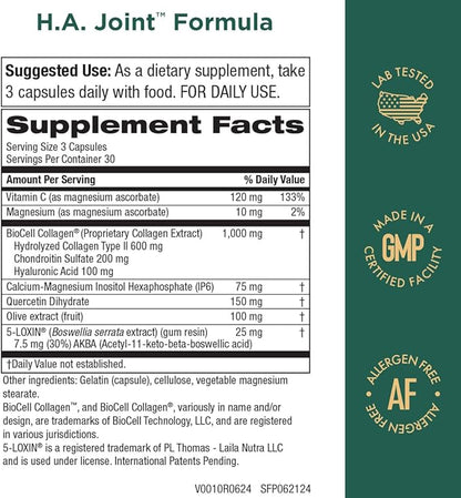 HA Joint Formula - Hyaluronic Acid from Purity Products, 90 capsules