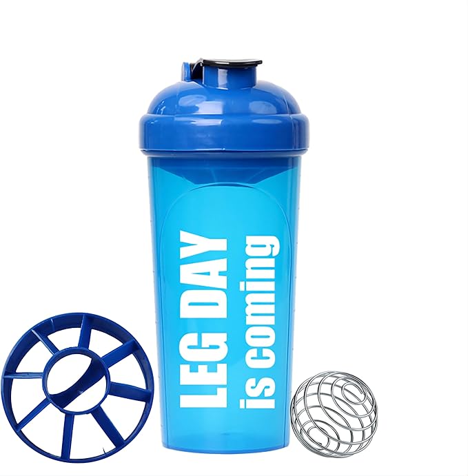 AYU [4 Pack] 24 OZ Shaker Bottle For Protein Mixes, Dishwasher Safe, Shaker Cups For Protein Shakes, Pre-Workout Shaker Cups, Blender Shaker Bottle Pack, Protein Shake Cup