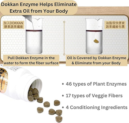 Dokkan Aburadas SuperHerb Gold150 Enzymes & Fiber Supplement for Man and Woman - Made in Japan, 2.1 oz /59.4 g (Pack of 2)