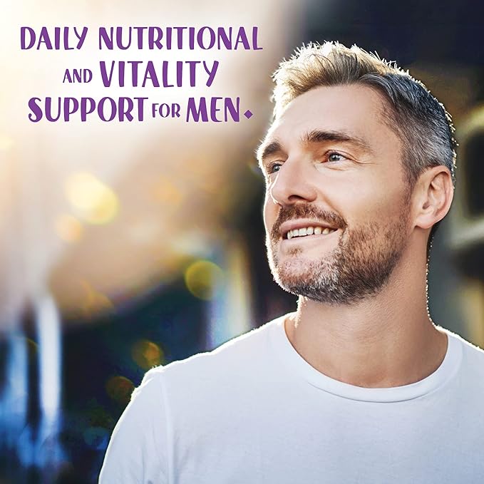 Bluebonnet Nutrition Mens' ONE 40+ Whole Food-Based Multiple, Men Multivitamin for Men 40+, Soy-Free, Non-GMO, Gluten Free, Kosher, 30 Vegetable Capsules, 30 Servings