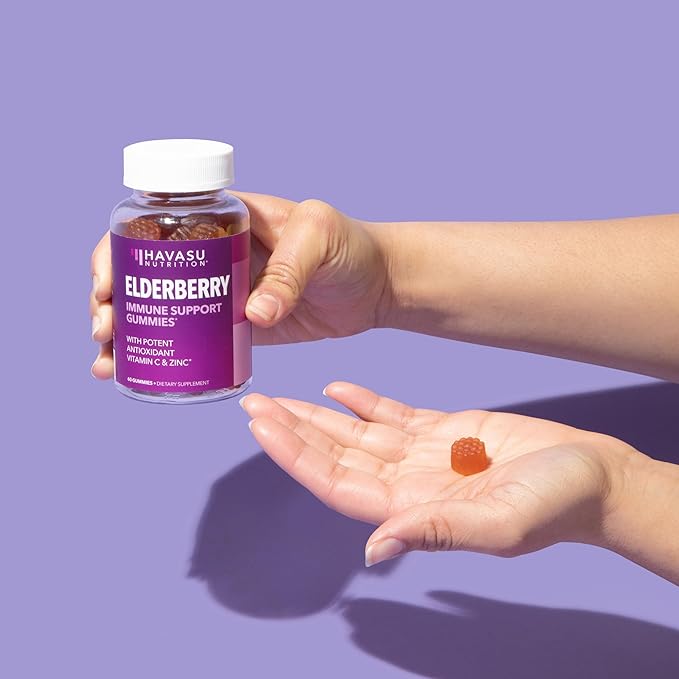 Sambucus Elderberry Gummies for Adults - Immune Support Gummies with Elderberry, Vitamin C and Zinc - Sambucus Elderberry Immune Support with Elderberry Extract - 2 Month Supply Berry-Flavored Gummies