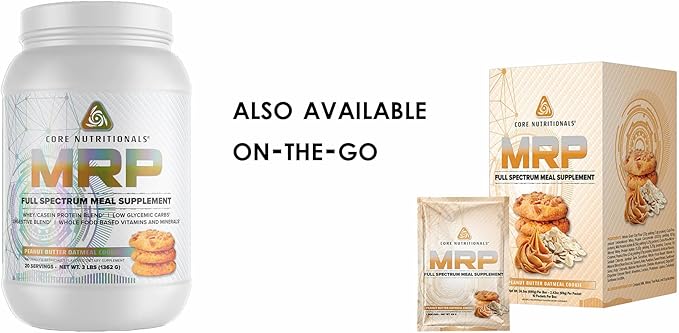 Core Nutritionals Platinum MRP Full Spectrum Meal Replacement, Sustained Release for All Day Amino Acid Support, 27G Protein, 20 Servings (Cinnamon and Brown Sugar)
