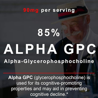 Smarter Brain Support Nootropic Supplement, Brain Booster & Memory Support, Made with Alpha-GPC, L-Tyrosine & Acetyl L-Carnitine ALCAR, Flaxseed Oil, ALA DHA Brain Booster 60 Softgel Energy Pills