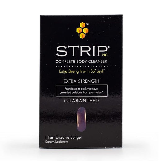 Wellgenix Strip NC Complete Body Cleanser, Premium Body Cleanse, Herbal Detox Cleanse to Flush Your System, One Hour Toxin Removal, 1 Fast Acting Softgel