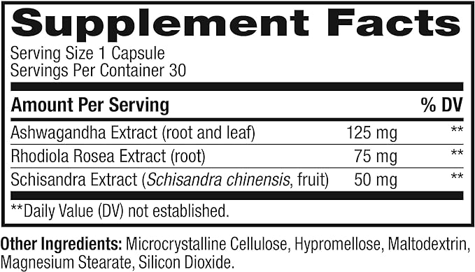 OLLY Chill Adaptogen, Ashwagandha, Mood Support Supplement with Rhodiola Root, Vegetarian Capsules - 30ct