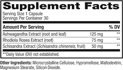 OLLY Chill Adaptogen, Ashwagandha, Mood Support Supplement with Rhodiola Root, Vegetarian Capsules - 30ct