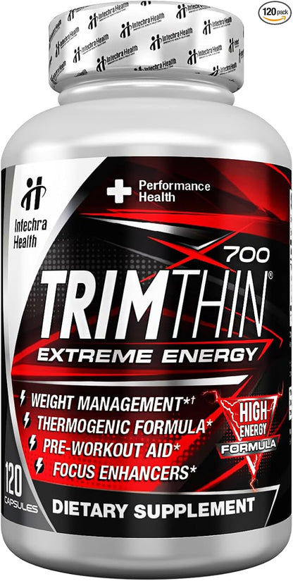 TrimThin® X700 Thermogenic Diet Pills with Maximum Energy Manufactured in USA 120 Capsules