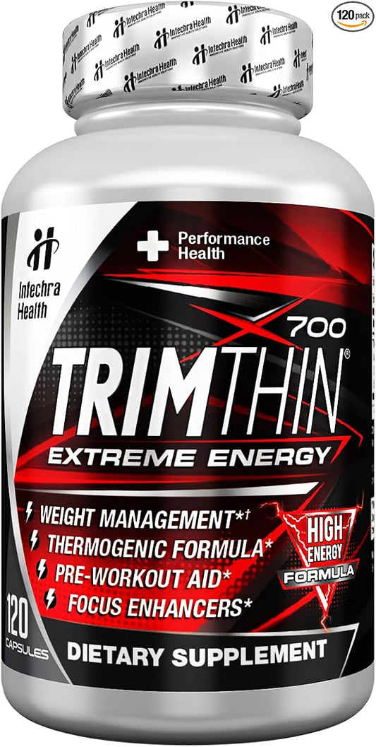 TrimThin® X700 Thermogenic Diet Pills with Maximum Energy Manufactured in USA 120 Capsules