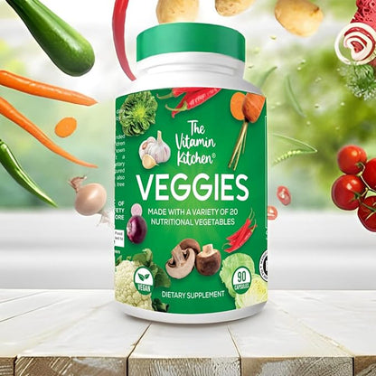 Fruit and Veggie Supplements-90 Fruits, 90 Veggies Capsules to Boost Energy Level - Whole Food Fruits and Vegetable from Super Foods - Made in USA - Soy & Vegan Free (Pack of 2)…