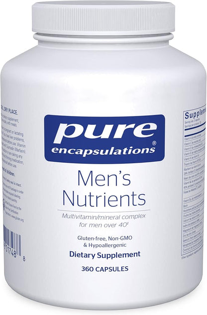 Pure Encapsulations Men's Nutrients - Multivitamin Mineral Supplement to Support Energy, Endurance & Stamina in Men Over 40* - with Vitamin D, Vitamin C & Trace Minerals - 360 Capsules