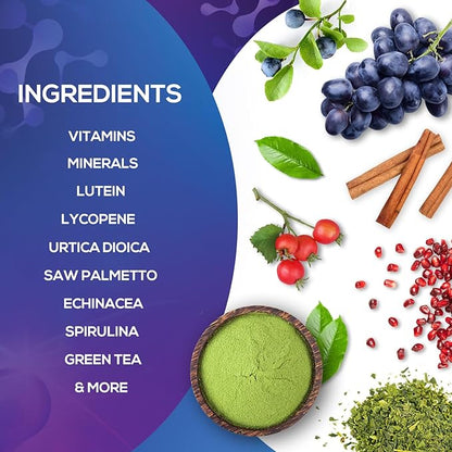 Multivitamin for Men - Mens Multivitamins for Daily Nutritional Support, Men's Multivitamin with Vitamin A, C, D, E, B12, Zinc & More, Immune Health & Energy Support Vitamins Supplement - 60 Capsules