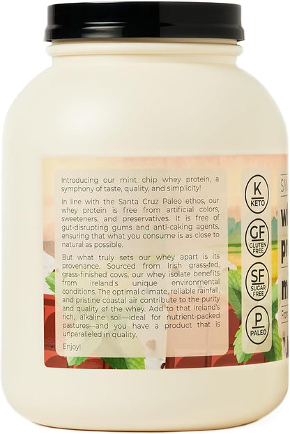 Santa Cruz Paleo Whey Protein Tub (Mint Chip)