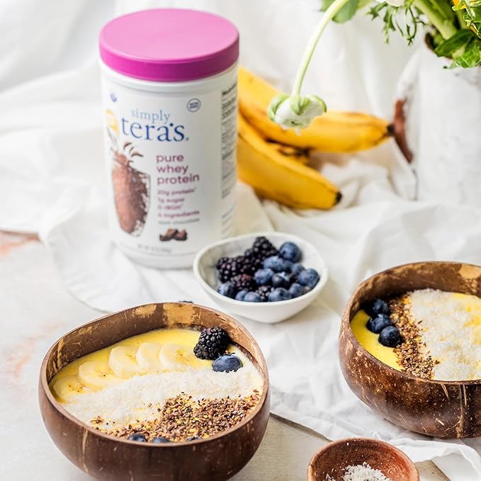 teraswhey Simply Pure Whey Protein, Dark Chocolate, 24 oz