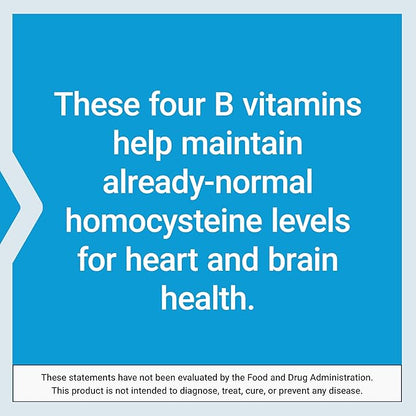 Life Extension Homocysteine Resist - For Heart & Brain, Cognitive Health Support Supplement – Vitamin B2, B6 & B12 + Folate - Once-Daily, Non-GMO, Gluten-Free - 60 Vegetarian Capsules