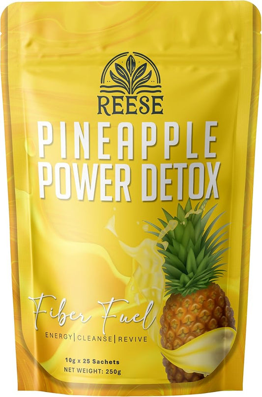 Fiber Fuel Pineapple Cleansing Drink | Probiotics and Enzymes | All Natural Premium Ingredients Products | Energy