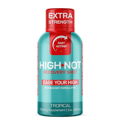 High-Not Tropical Flavored Recovery Shot - Extra Strength | Rapid Relief for Intense THC̈̈ Effects