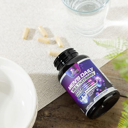Multivitamin for Men - Mens Multivitamins for Daily Nutritional Support, Men's Multivitamin with Vitamin A, C, D, E, B12, Zinc & More, Immune Health & Energy Support Vitamins Supplement - 120 Capsules