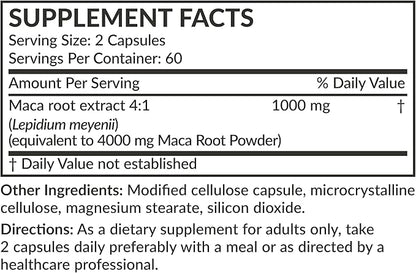 Futurebiotics Maca Root Extra Strength 4000 MG Supports Energy, Stamina & Reproductive Health, Non-GMO, 120 Vegetarian Capsules