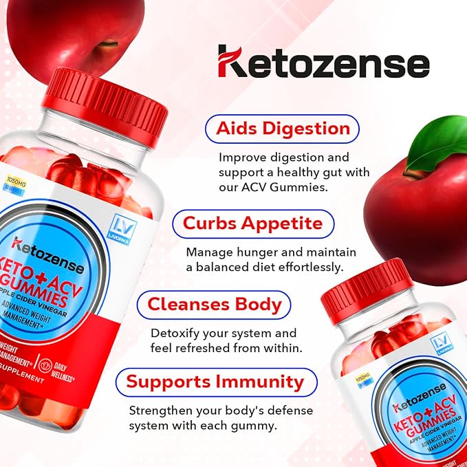(3 Pack) Ketozense - KetozeneACV Gummies, Ketozense Gummies, KetozenseGummies, Ketozense ACV, Ketozense ACV 180 Gummies for 3 Months