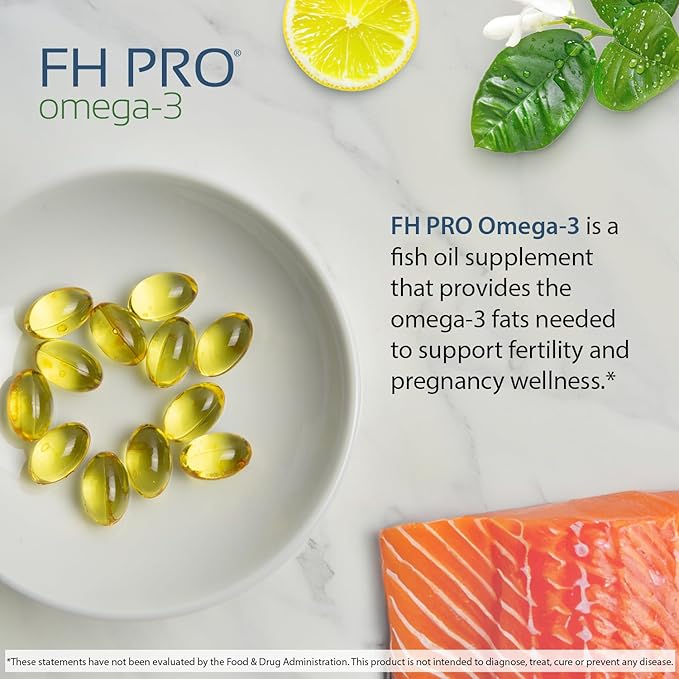 Fairhaven Health FH PRO Omega 3 Fatty Acids | Prenatal DHA and EPA Vitamin | Premium Icelandic Fish Oil Supplement for Pregnant Women and Nursing Mothers | 90 Softgels