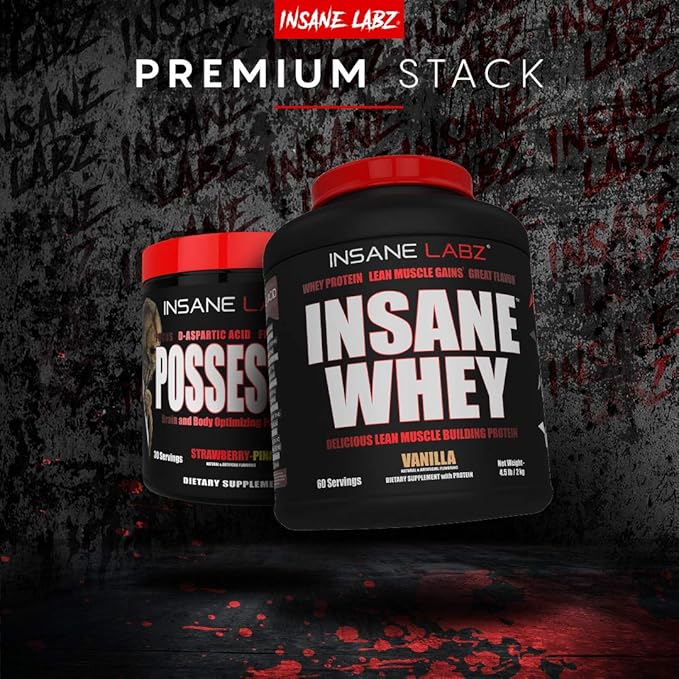 Insane Labz Insane Whey,100% Muscle Building Whey Protein, Post Workout, BCAA Amino Profile, Mass Gainer, Meal Replacement, 5lbs, 60 Srvgs (Packaging May Vary) (Chocolate Peanut Butter)