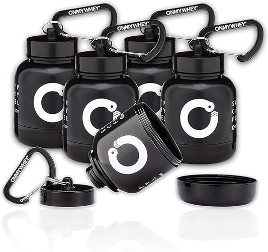 Portable Protein and Supplement Powder Funnel Key-Chain - Modern 5-Pack