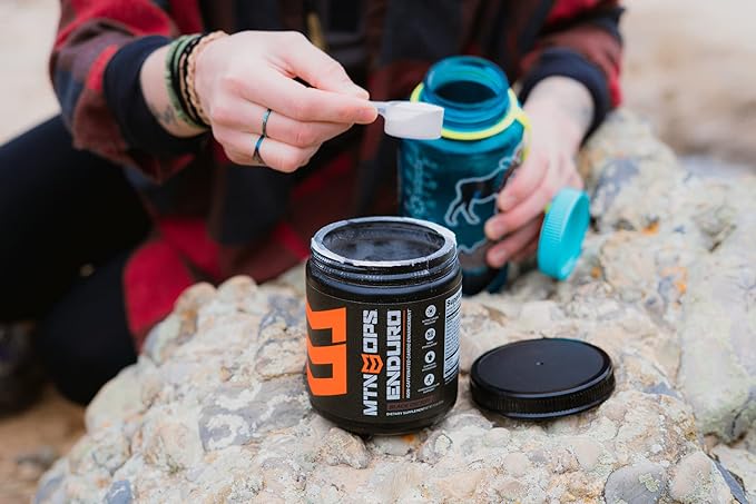 MTN OPS Enduro Nitric Oxide Supplement & Stim-Free Pre Workout - 30 Servings - with Magnesium Citrate, Beet Root Powder, Niacinamide, L Arginine & L Citrulline - Peach Zing Flavor