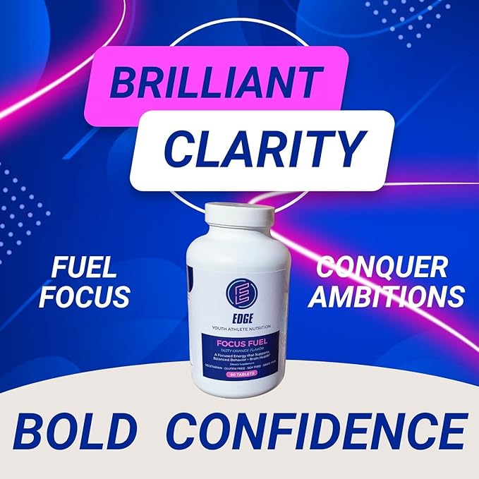 Elevate Young Athletes' Brilliance with Focus Fuel: Natural Focus and Performance Supplement for Kids | Enhance Concentration, Clarity, and Performance for Youth Athletes