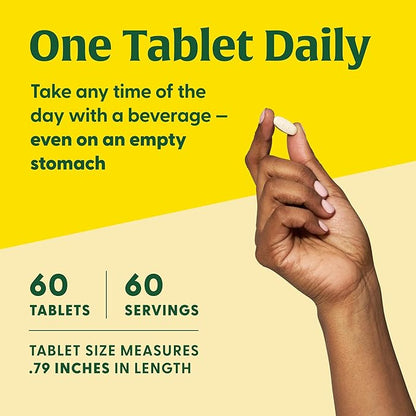 MegaFood Daily Immune Support - Immune Support Supplement with Vitamin C, Vitamin D, Zinc, Astragalus Root, and More - Vitamins for Women & Men - Non-GMO - Made Without 9 Food Allergens - 60 Tabs