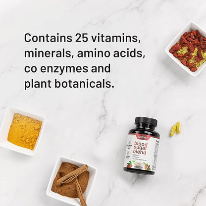 Snap Supplements Blood Sugar Blend - Support Healthy Blood Sugar, 180 Count